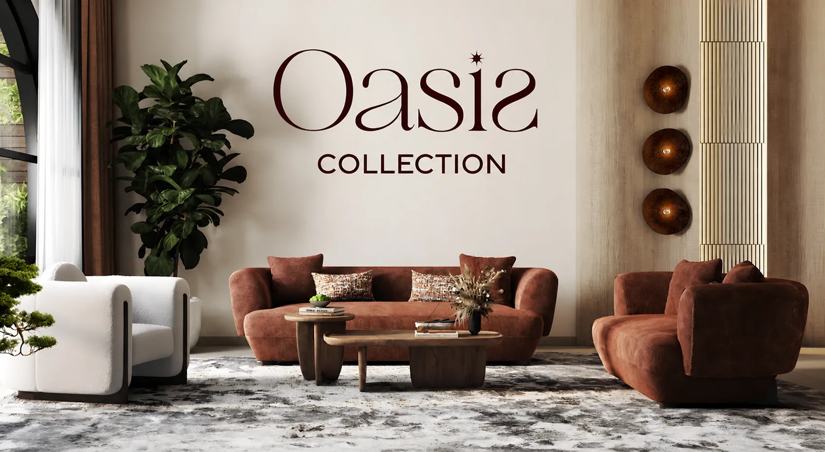 Oasis Collection living-room installation