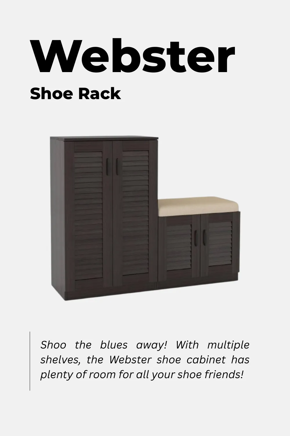 Webster Shoe Rack earlier product copy